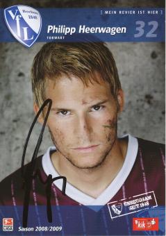 Philipp Heerwagen  2008/2009  VFL Bochum  Fußball Autogrammkarte original signiert 