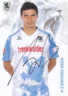 Mathieu Beda  2008/2009  1860 München Fußball Autogrammkarte original signiert 