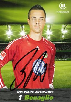 Diego Benaglio  2010/2011  VFL Wolfsburg  Fußball Autogrammkarte original signiert 