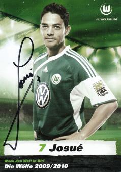Josue  2009/2010  VFL Wolfsburg  Fußball Autogrammkarte original signiert 