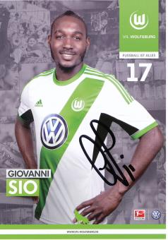 Giovanni Sio  2013/2014  VFL Wolfsburg  Fußball Autogrammkarte original signiert 
