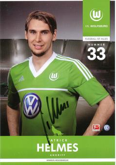 Patrick Helmes  2012/2013  VFL Wolfsburg  Fußball Autogrammkarte original signiert 