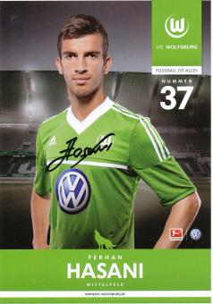 Ferhan Hasani  2012/2013  VFL Wolfsburg  Fußball Autogrammkarte original signiert 