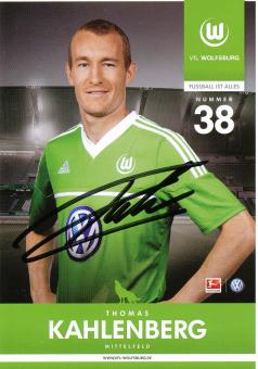 Thomas Kahlenberg  2012/2013  VFL Wolfsburg  Fußball Autogrammkarte original signiert 