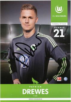 Patrick Drewes  2012/2013  VFL Wolfsburg  Fußball Autogrammkarte original signiert 
