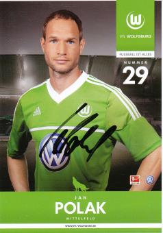 Jan Polak  2012/2013  VFL Wolfsburg  Fußball Autogrammkarte original signiert 