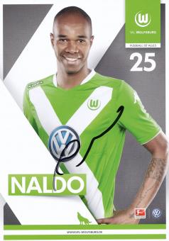 Naldo  2014/2015  VFL Wolfsburg  Fußball Autogrammkarte original signiert 