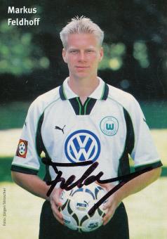 Markus Feldhoff  1999/2000  VFL Wolfsburg  Fußball Autogrammkarte original signiert 