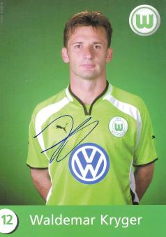 Waldemar Kryger  2000/2001  VFL Wolfsburg  Fußball Autogrammkarte original signiert 
