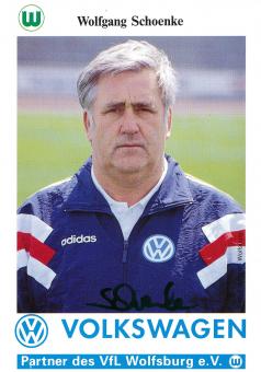 Wolfgang Schoenke  1993/1994  VFL Wolfsburg  Fußball Autogrammkarte original signiert 