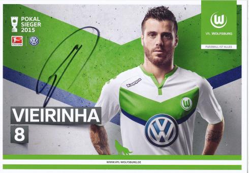 Vieirinha  2015/2016  VFL Wolfsburg  Fußball Autogrammkarte original signiert 