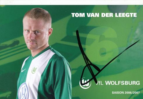Tom van der Leegte  2006/2007  VFL Wolfsburg  Fußball Autogrammkarte original signiert 