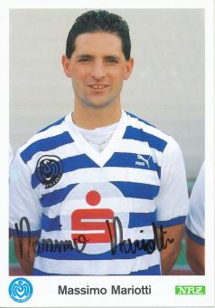 Massimo Mariotti  1989/1990  MSV Duisburg  Fußball Autogrammkarte original signiert 