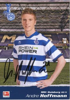 Andre Hoffmann  2010/2011  MSV Duisburg  Fußball Autogrammkarte original signiert 