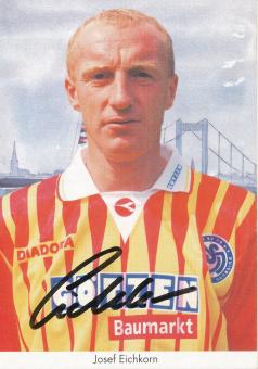 Josef Eichkorn  1997/1998  MSV Duisburg  Fußball Autogrammkarte original signiert 