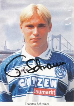 Thorsten Schramm  1997/1998  MSV Duisburg  Fußball Autogrammkarte original signiert 
