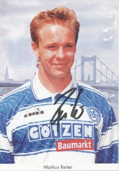 Markus Reiter  1997/1998  MSV Duisburg  Fußball Autogrammkarte original signiert 