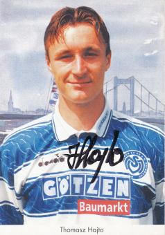Tomasz Hajto  1997/1998  MSV Duisburg  Fußball Autogrammkarte original signiert 