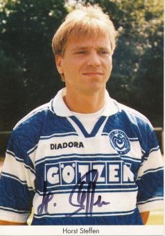 Horst Steffen  1996/1997  MSV Duisburg  Fußball Autogrammkarte original signiert 