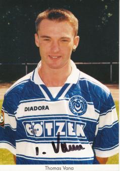 Thomas Vana  1996/1997  MSV Duisburg  Fußball Autogrammkarte original signiert 