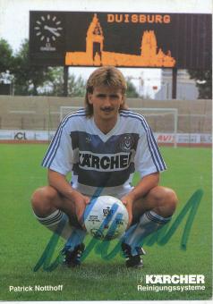 Patrick Notthoff  1991/1992  MSV Duisburg  Fußball Autogrammkarte original signiert 
