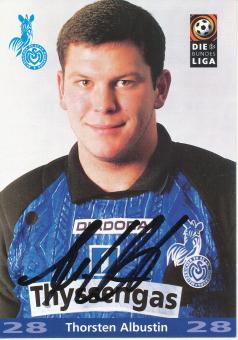 Thorsten Albustin  1997/1998  MSV Duisburg  Fußball Autogrammkarte original signiert 