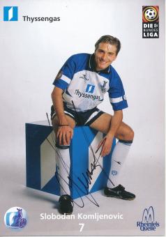 Slobodan Komljenovic  1998/1999  MSV Duisburg  Fußball Autogrammkarte original signiert 