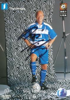 Stig Töfting  1999/2000  MSV Duisburg  Fußball Autogrammkarte original signiert 