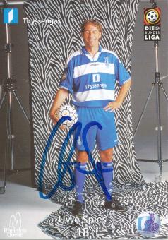 Uwe Spies  1999/2000  MSV Duisburg  Fußball Autogrammkarte original signiert 