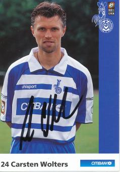 Carsten Wolters  2000/2001  MSV Duisburg  Fußball Autogrammkarte original signiert 