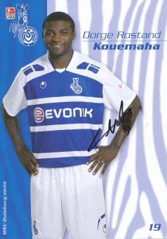 Kouemaha   2008/2009  MSV Duisburg  Fußball Autogrammkarte original signiert 