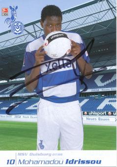 Mohamadou Irissou  2007/2008  MSV Duisburg  Fußball Autogrammkarte original signiert 