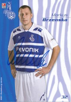 Markus Brzenska  2008/2009  MSV Duisburg  Fußball Autogrammkarte original signiert 