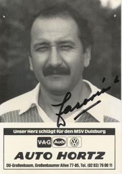 Luis Zacarias  1983/1984  MSV Duisburg  Fußball Autogrammkarte original signiert 
