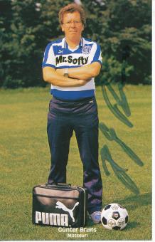 Günter Bruns  1984/1985  MSV Duisburg  Fußball Autogrammkarte original signiert 