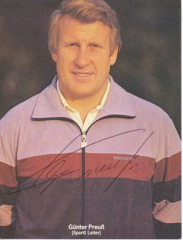 Günter Preuß  1983/1984  MSV Duisburg  Fußball Autogrammkarte original signiert 