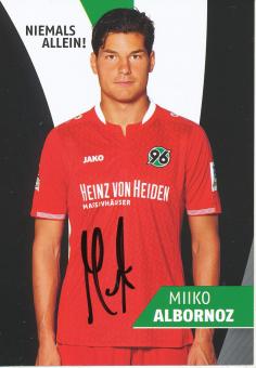 Miiko Albornoz   2015/2016  Hannover 96  Fußball Autogrammkarte original signiert 
