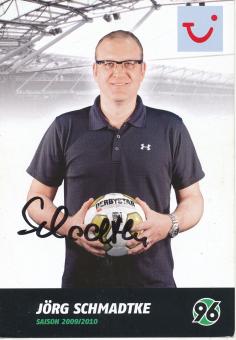 Jörg Schmadtke  2009/2010  Hannover 96  Fußball Autogrammkarte original signiert 