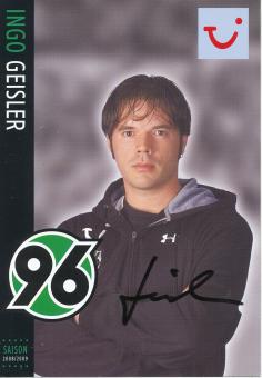 Ingo Geisler  2008/2009  Hannover 96  Fußball Autogrammkarte original signiert 