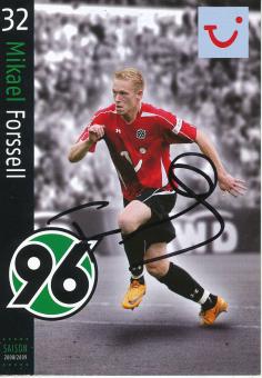 Mikael Forsell  2008/2009  Hannover 96  Fußball Autogrammkarte original signiert 