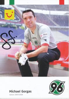 Michael Gorgas  2007/2008  Hannover 96  Fußball Autogrammkarte original signiert 
