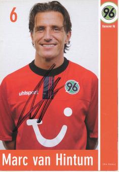 Marc van Hintum  2002/2003  Hannover 96  Fußball Autogrammkarte original signiert 
