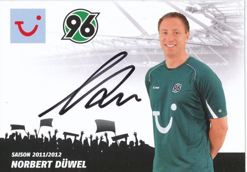 Norbert Düwel  2011/2012  Hannover 96  Fußball Autogrammkarte original signiert 