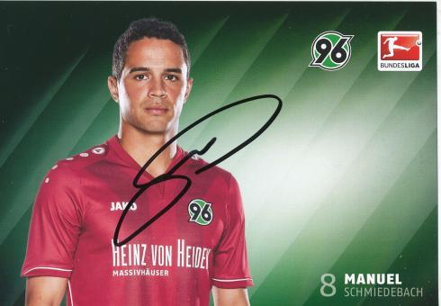 Manuel Schmiedebach  2014/2015  Hannover 96  Fußball Autogrammkarte original signiert 