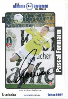 Pascal Formann  2006/2007  Arminia Bielefeld  Fußball Autogrammkarte original signiert 