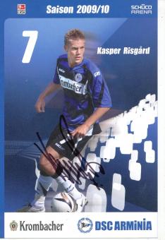 Kasper Risgard  2009/2010  Arminia Bielefeld  Fußball Autogrammkarte original signiert 