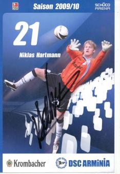 Niklas Hartmann  2009/2010  Arminia Bielefeld  Fußball Autogrammkarte original signiert 