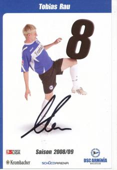 Tobias Rau  2008/2009  Arminia Bielefeld  Fußball Autogrammkarte original signiert 