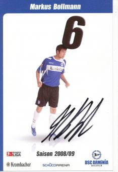 Markus Bollmann  2008/2009  Arminia Bielefeld  Fußball Autogrammkarte original signiert 