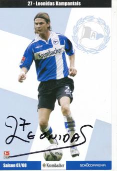 Leonidas Kampantais  2007/2008  Arminia Bielefeld  Fußball Autogrammkarte original signiert 